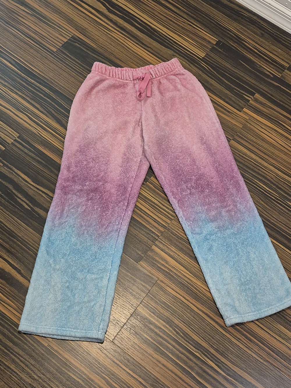 Justice Ombre Plush Joggers - Pink, Purple & Blue